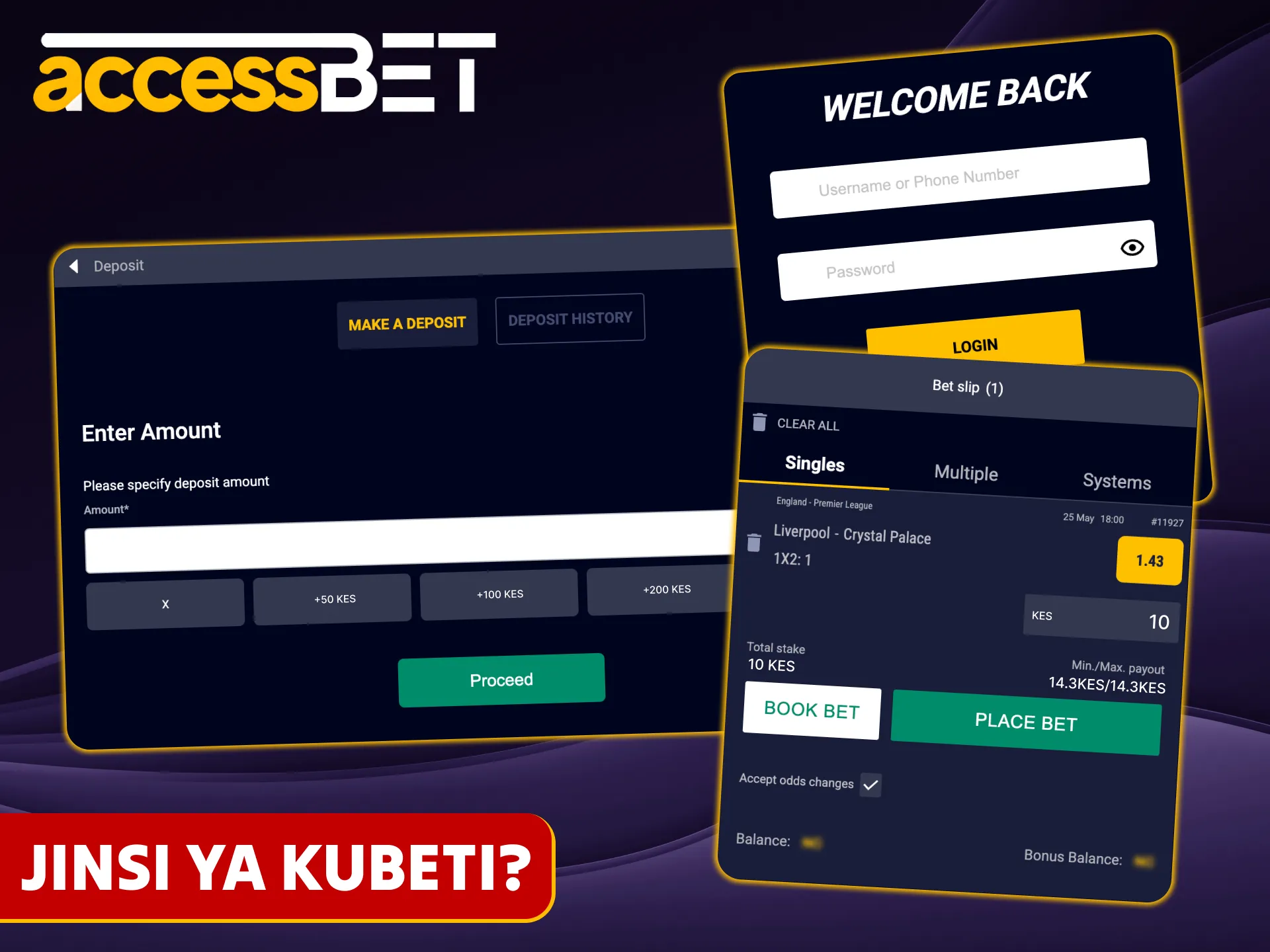 Jifunze jinsi ya kuweka dau kwenye jukwaa la Accessbet nchini Kenya.