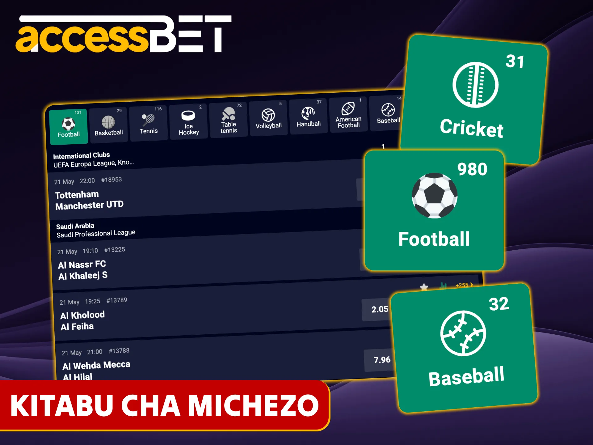 Weka dau kwenye mchezo unaoupenda katika Accessbet.