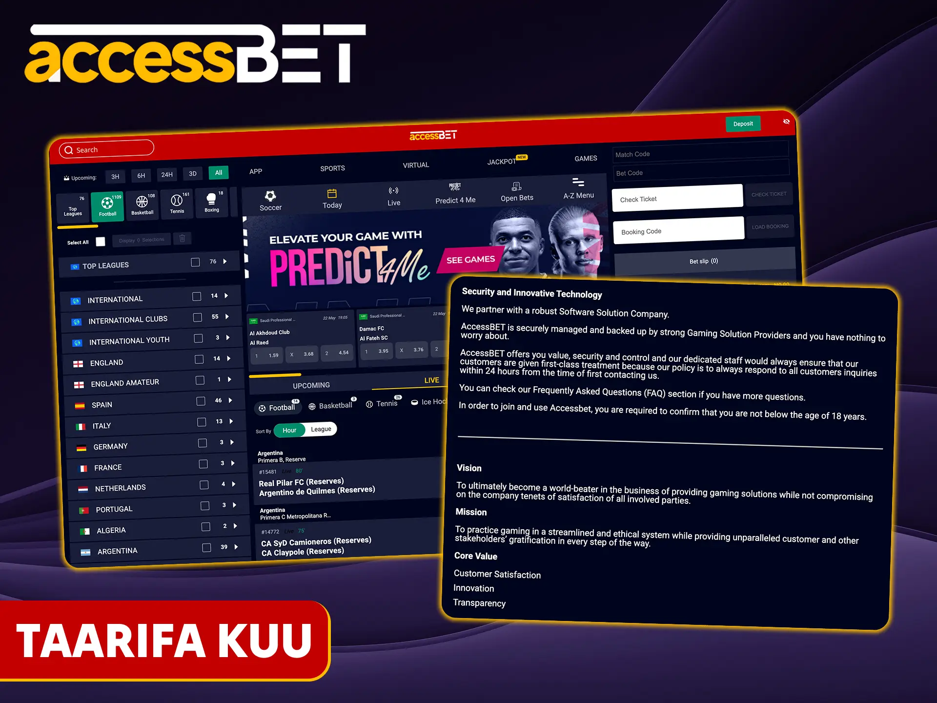 Soma taarifa zote kuhusu Accessbet.