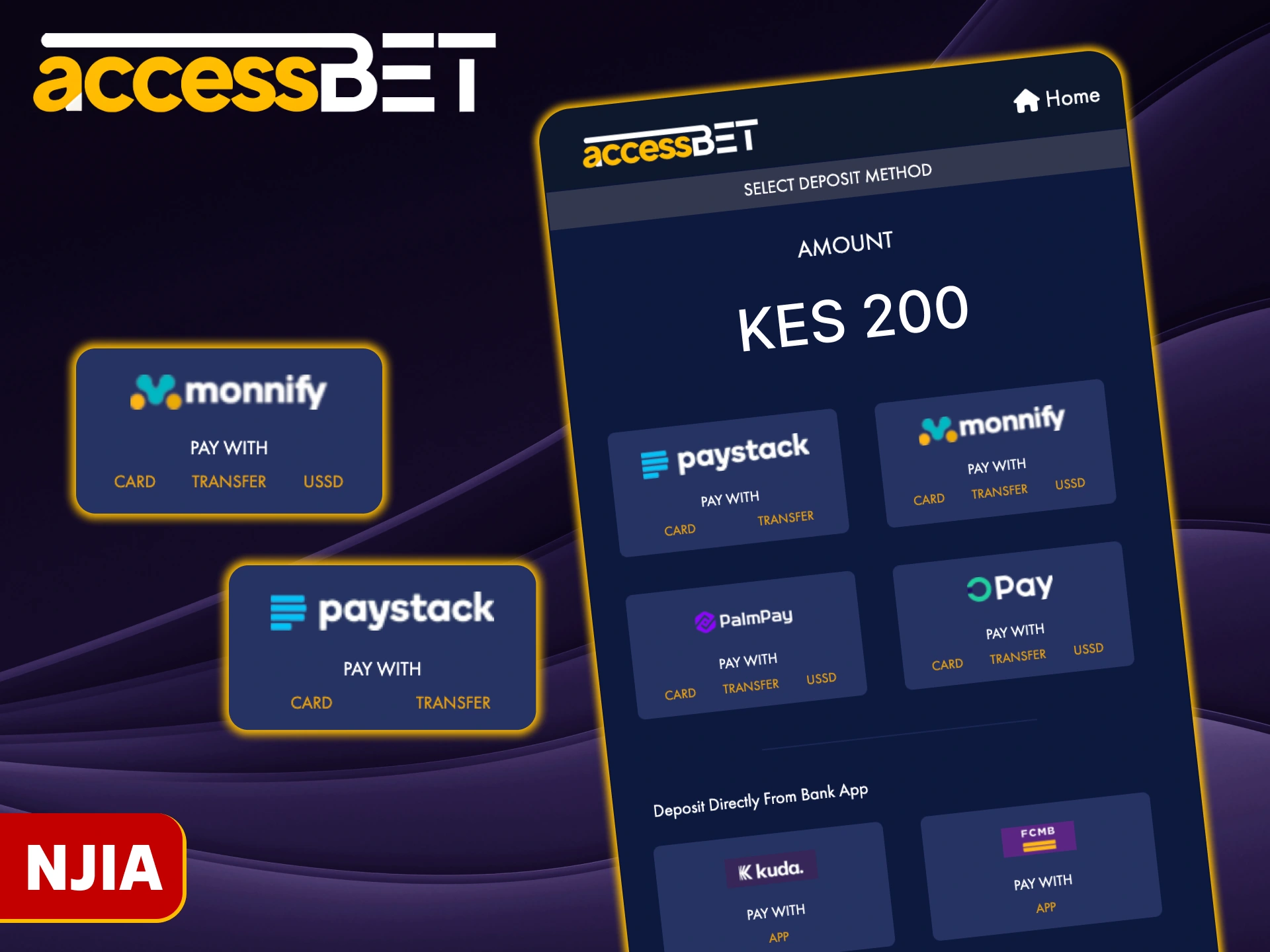 Tumia njia bora zaidi za malipo za Kenya katika Accessbet.