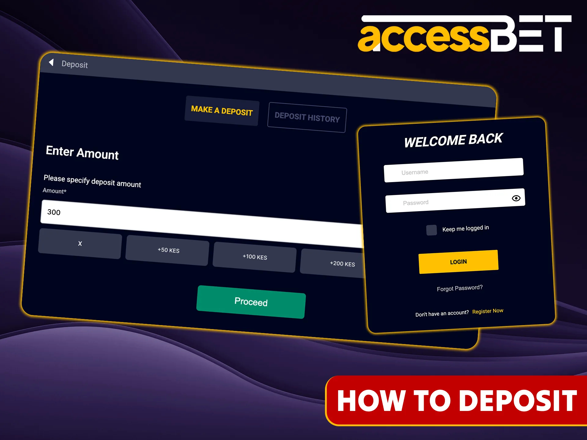 Find out how to deposit money into your account at Accessbet.