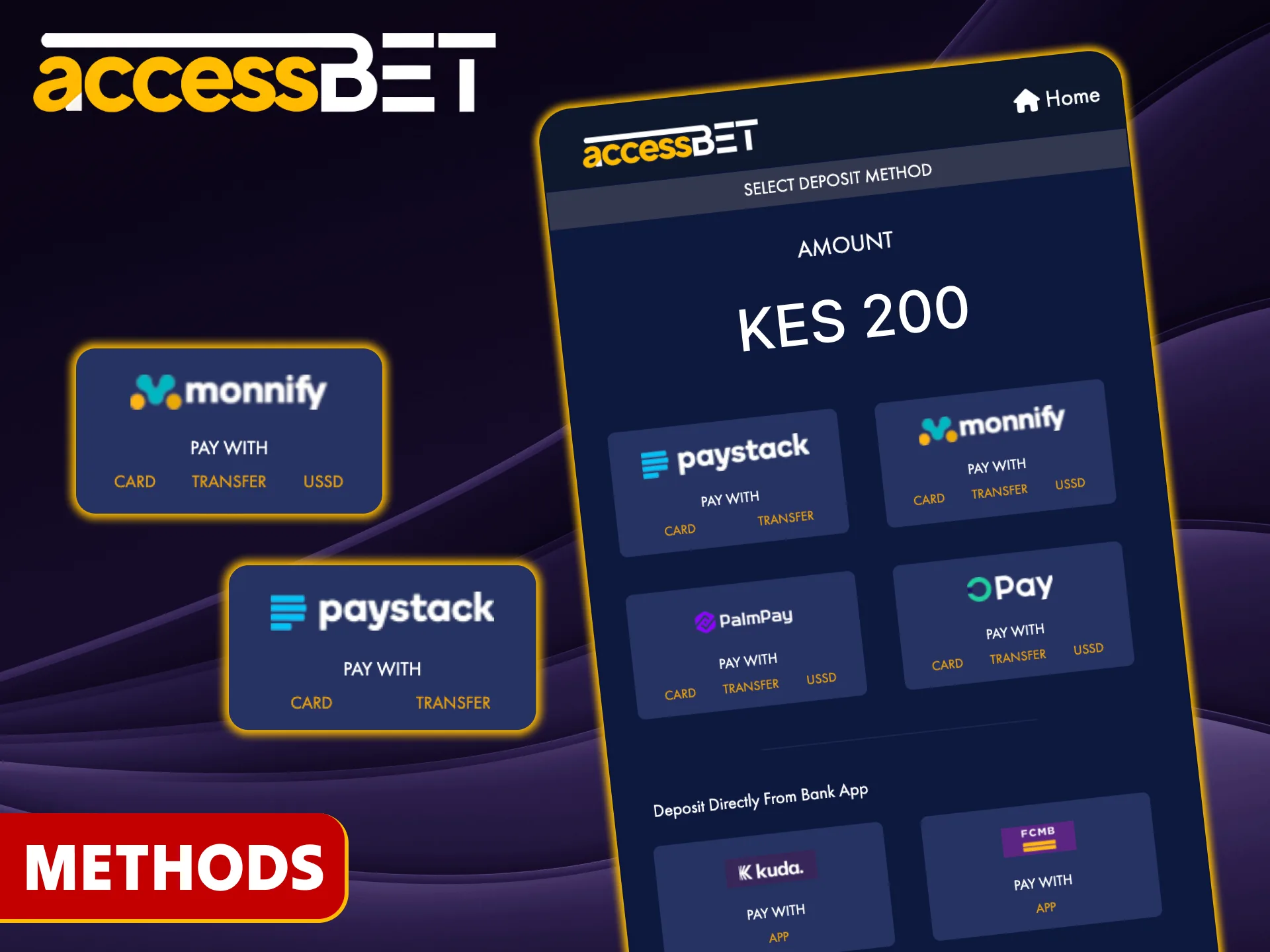 Use the best Kenyan payment methods at Accessbet.