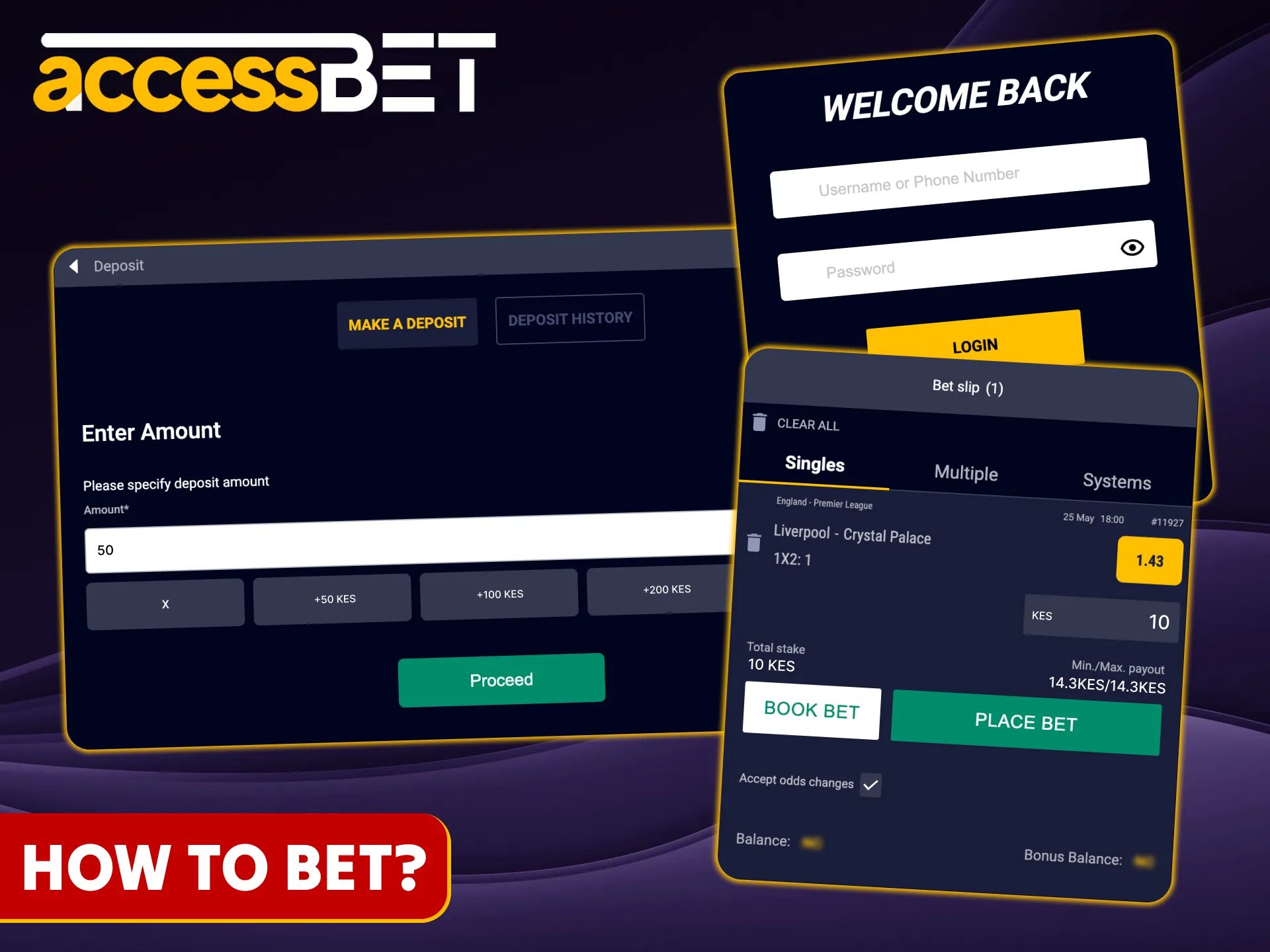 Learn how to place bets on the Accessbet platform in Kenya.