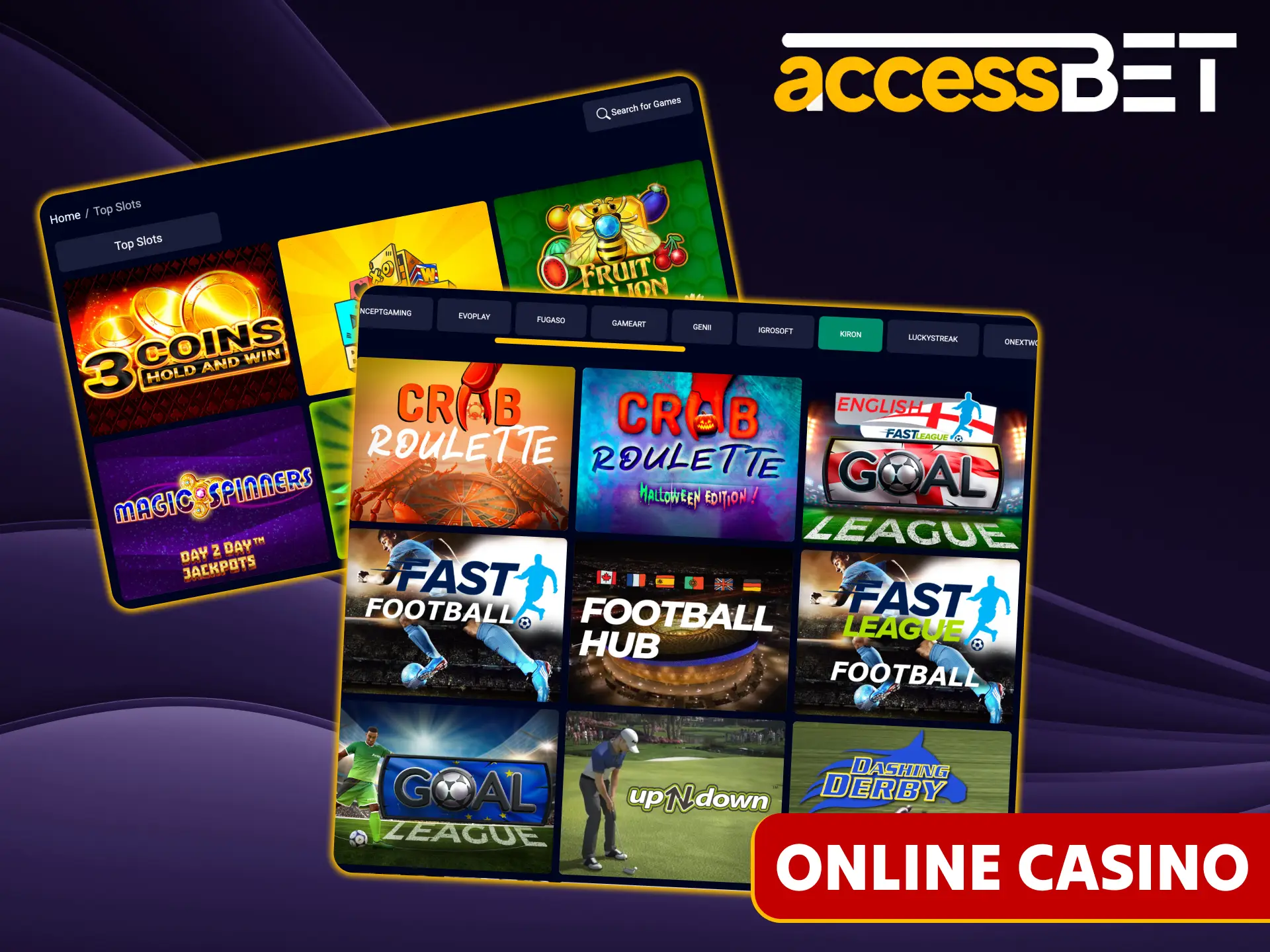 Find the most profitable casino games at Accessbet.